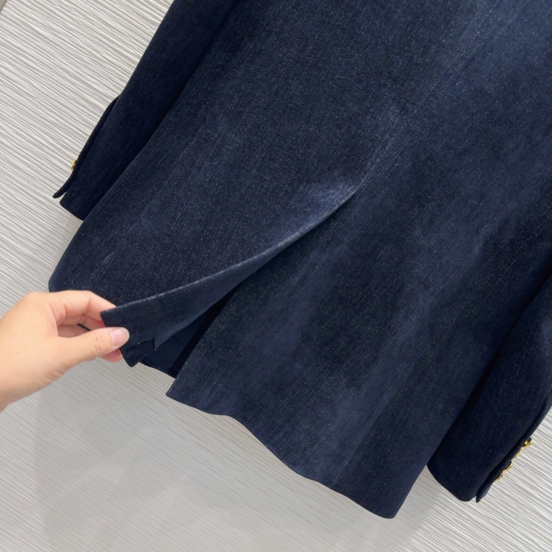 Miu Miu Women's 2025FW Navy Corduroy Skirt Suit Set 5 cmp i1757076836270 3467 0 8