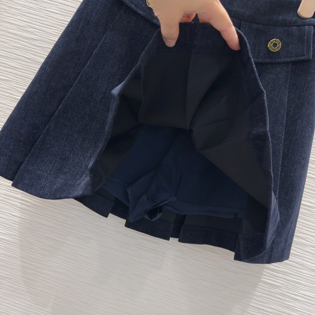 Miu Miu 2025FW Navy Corduroy Blazer & Skirt Set - High-End Women's Suit 8 cmp i1757076876817 8018 0 3