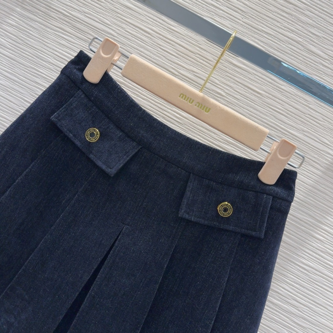 Miu Miu 2025FW Navy Corduroy Blazer & Skirt Set - High-End Women's Suit 3 cmp i1757076876818 3849 0 1