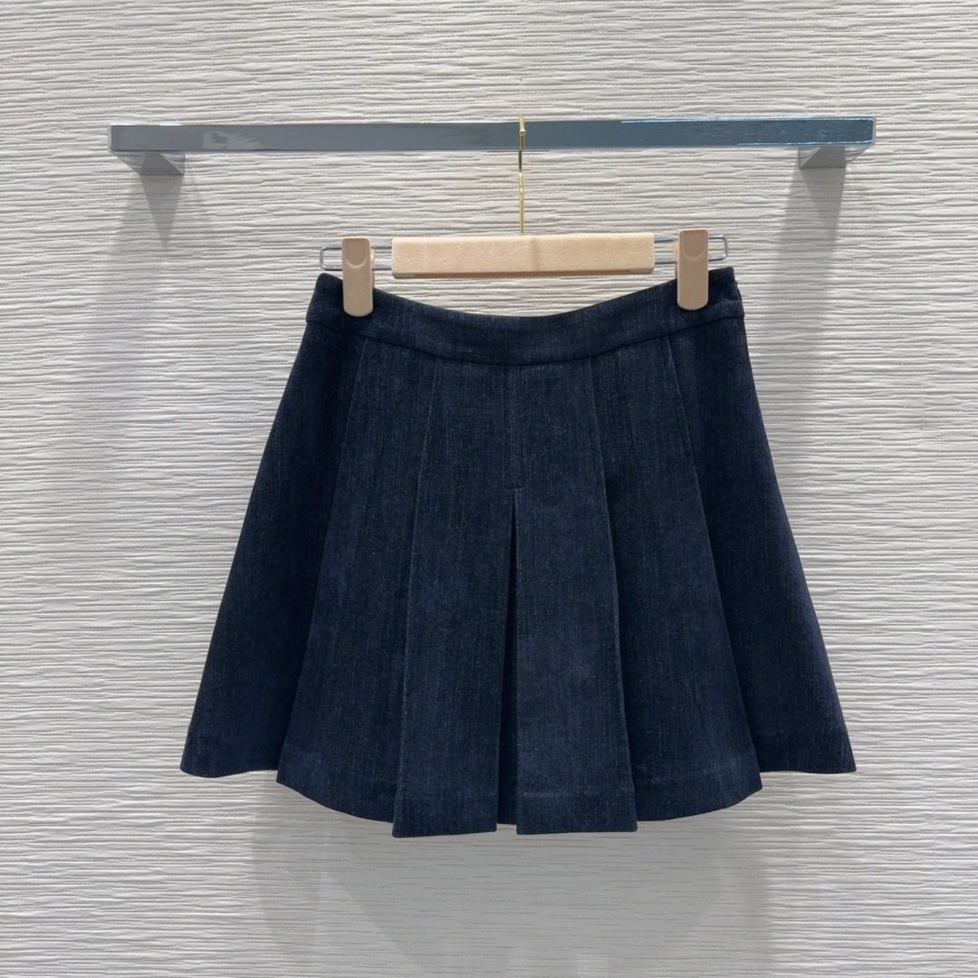 Miu Miu 2025FW Navy Corduroy Blazer & Skirt Set - High-End Women's Suit 9 cmp i1757076876818 8275 0 6