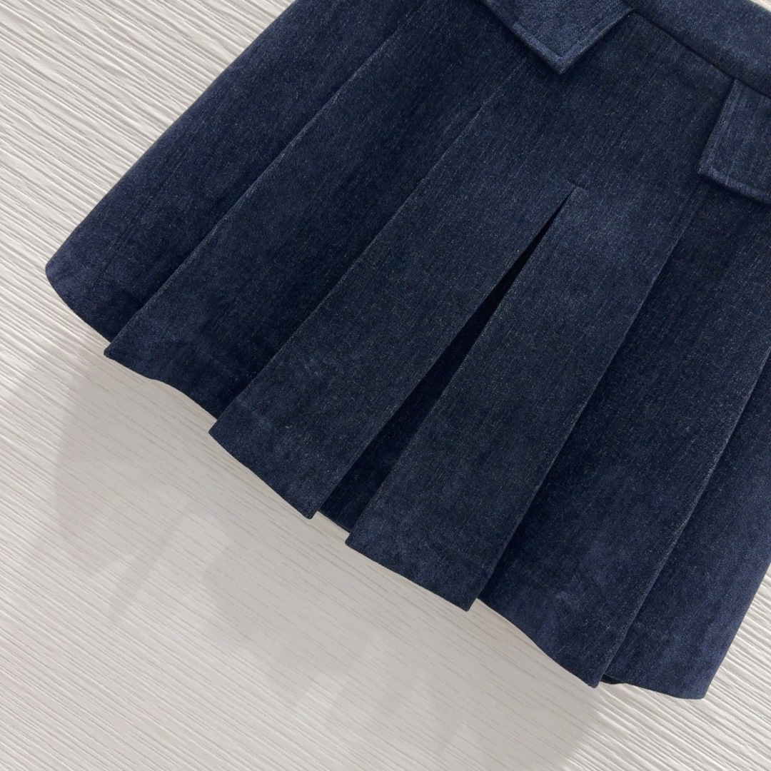 Miu Miu 2025FW Navy Corduroy Blazer & Skirt Set - High-End Women's Suit 5 cmp i1757076878084 8025 0 4