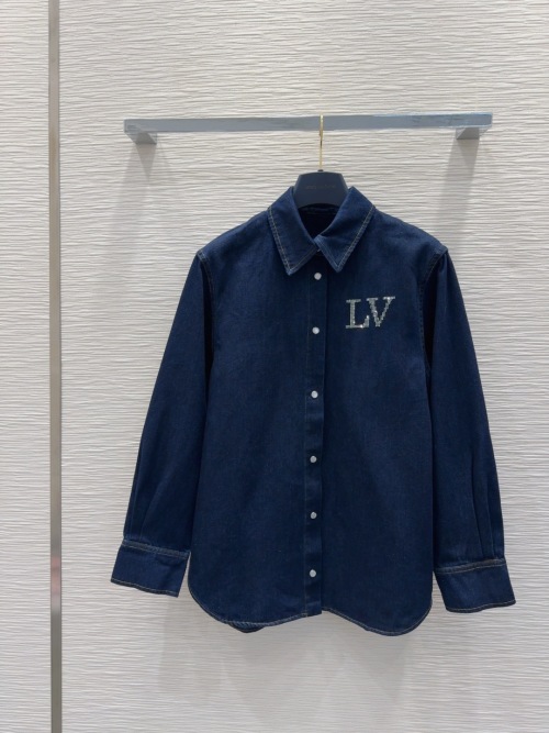 Louis Vuitton 2025FW Denim Shirt - Washed Cotton Twill, Chic & Comfortable 1 Louis Vuitton 2025FW Denim Shirt - Washed Cotton Twill, Chic & Comfortable