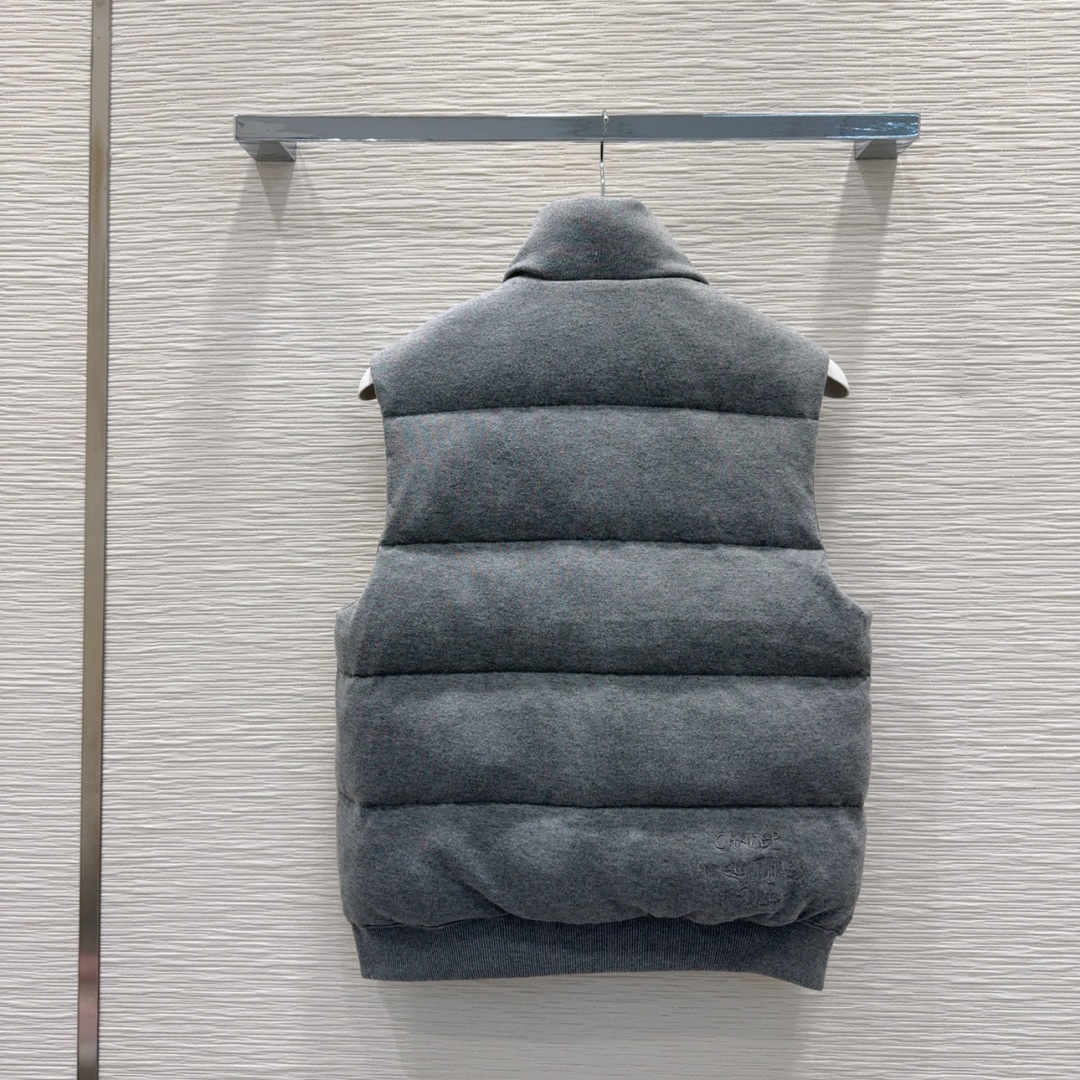 🛍️Moncle*r👑2025FW新款羽绒马甲 男女同款 【50针织羊毛 鹅绒填充 充绒量50克】 低调