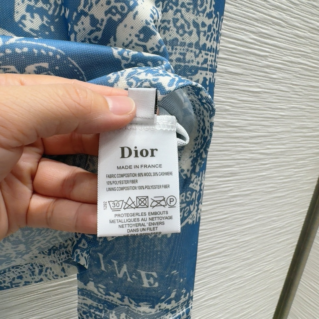 🛍️ Christian Dio* 👑2025FW新款网纱打底衫 渗透印花 高级大气 柔软弹力很舒服 满