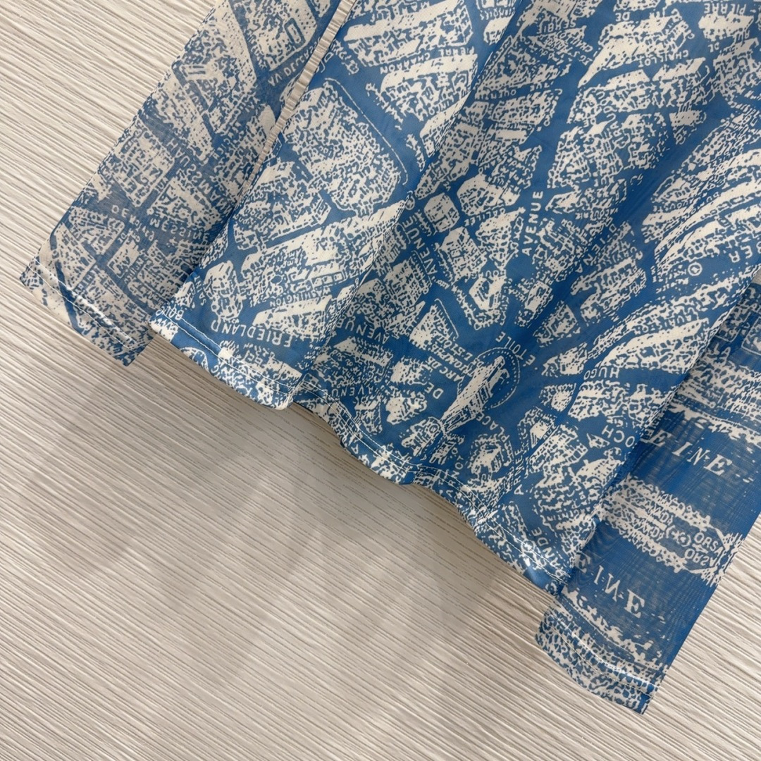 🛍️ Christian Dio* 👑2025FW新款网纱打底衫 渗透印花 高级大气 柔软弹力很舒服 满