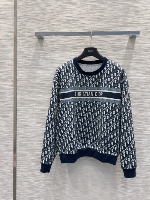 Christian Dior Oblique Patterned Women's Sweatshirt - Slim Fit, Elegant Style 7 Christian Dior Oblique Patterned Women's Sweatshirt - Slim Fit, Elegant Style