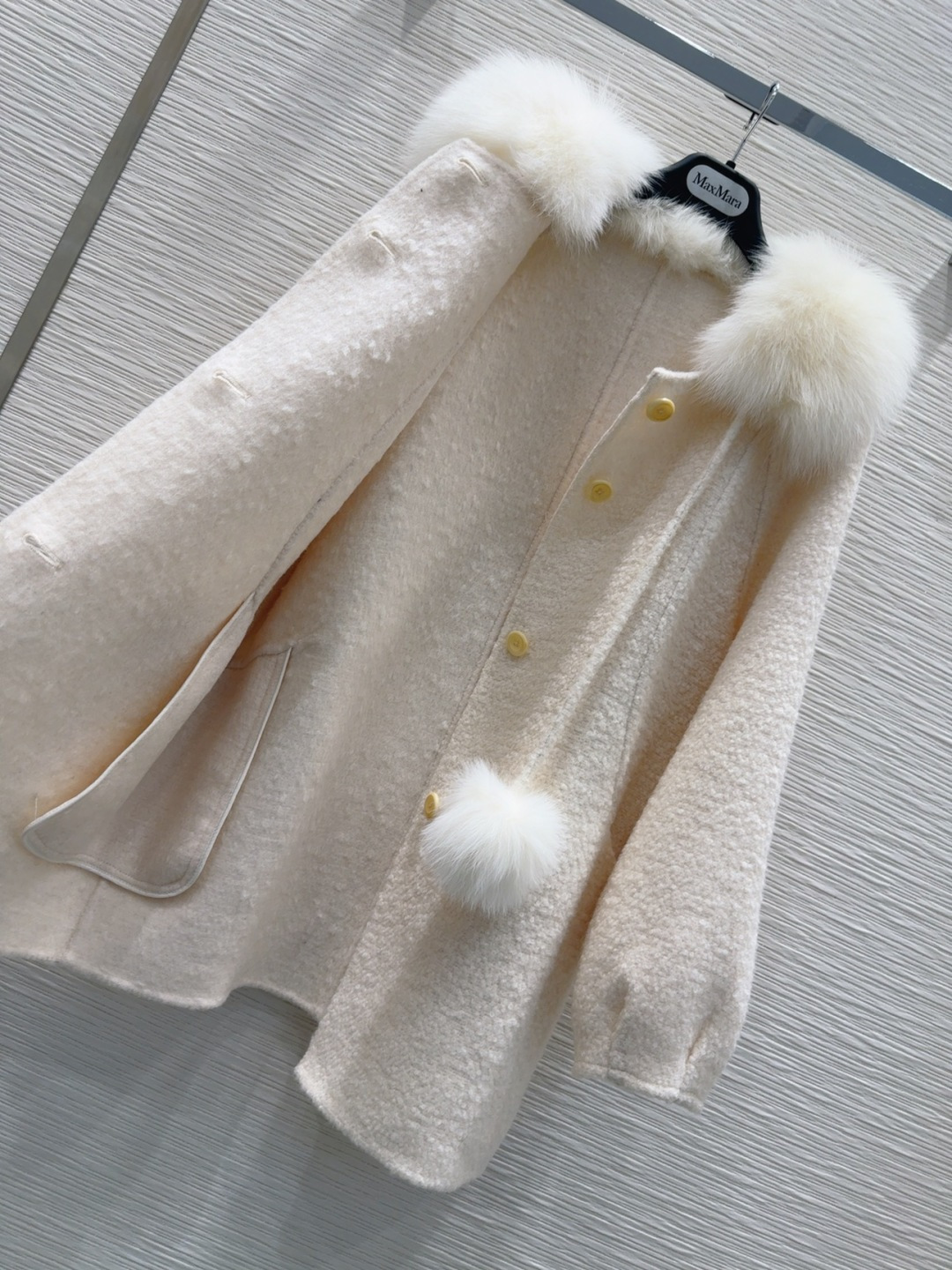 🛍️🛍️原单品质❤️渠道狠货❤️Max Mar*a👑双面羊毛大衣 高衣品的宝宝 100%羊毛+可拆卸狐狸