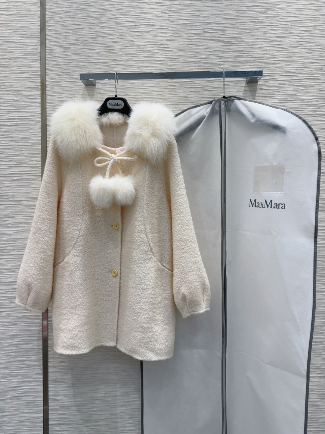🛍️🛍️原单品质❤️渠道狠货❤️Max Mar*a👑双面羊毛大衣 高衣品的宝宝 100%羊毛+可拆卸狐狸