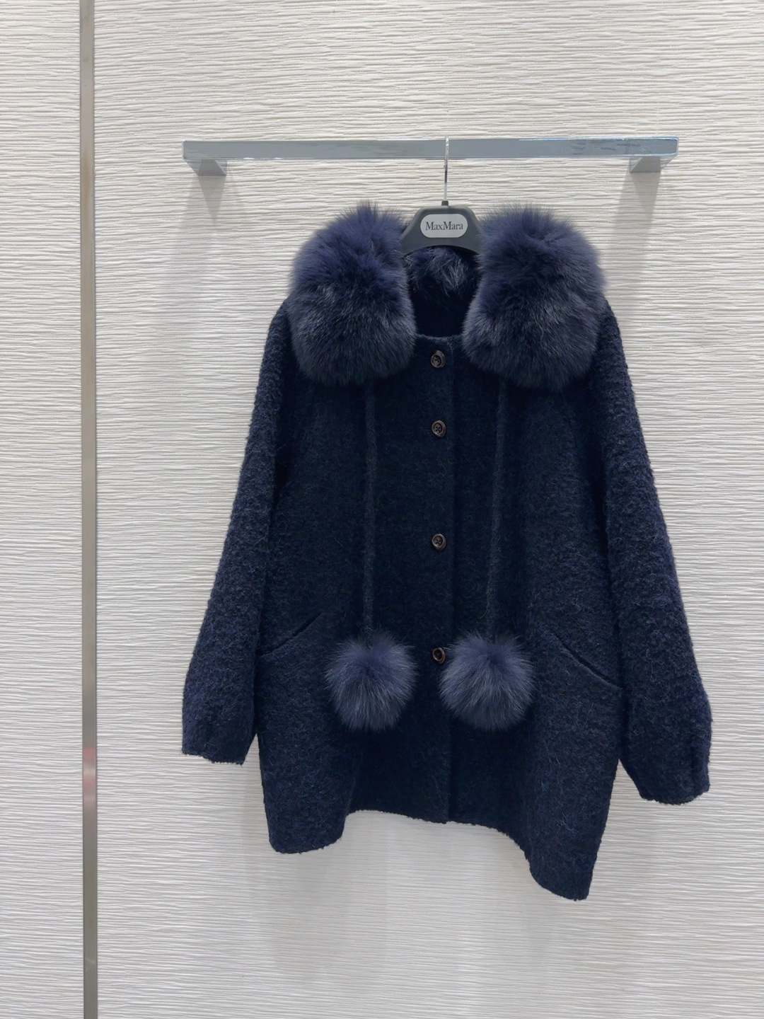 🛍️🛍️原单品质❤️渠道狠货❤️Max Mar*a👑双面羊毛大衣 高衣品的宝宝 100%羊毛+可拆卸狐狸