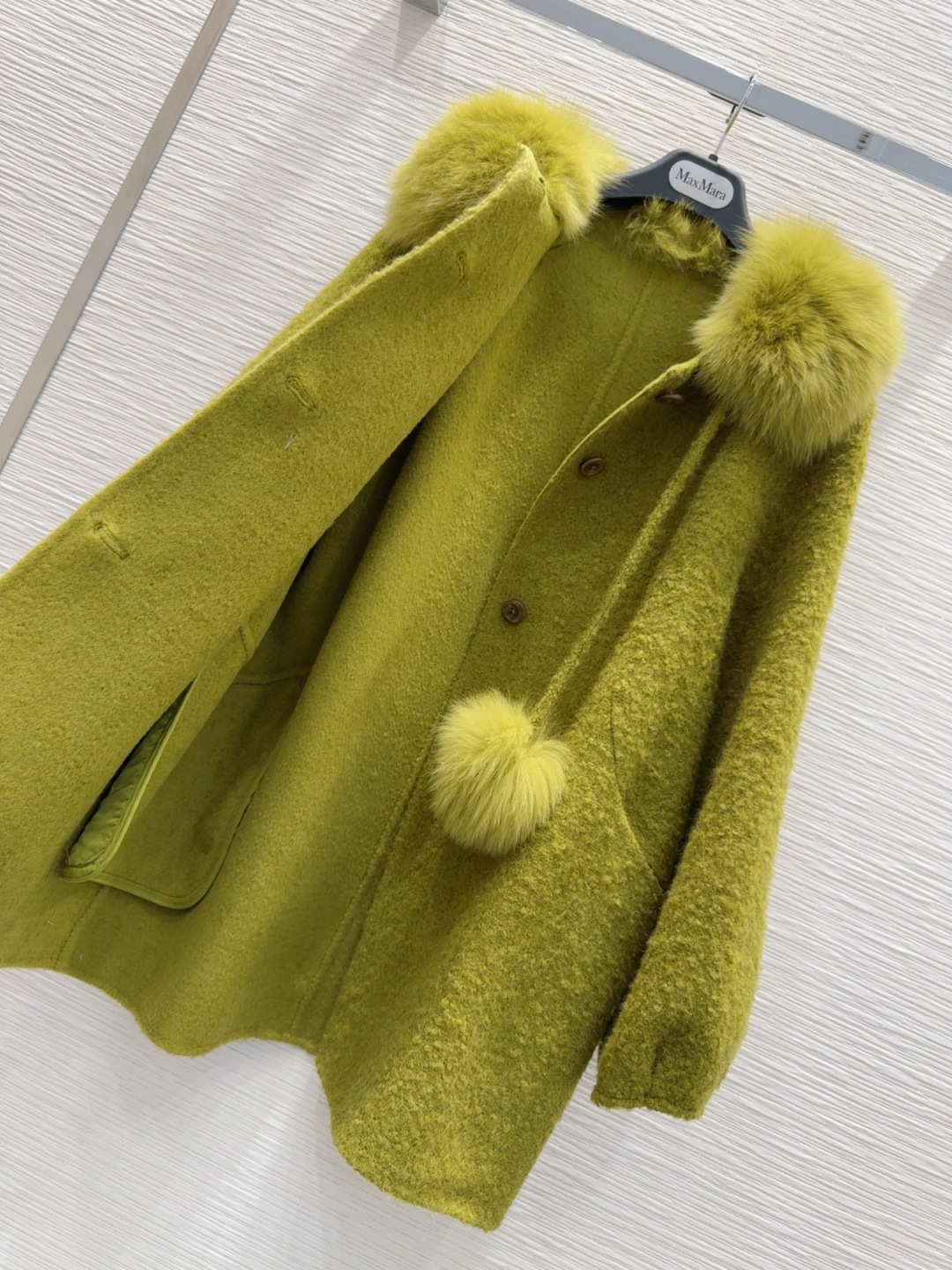 🛍️🛍️原单品质❤️渠道狠货❤️Max Mar*a👑双面羊毛大衣 高衣品的宝宝 100%羊毛+可拆卸狐狸