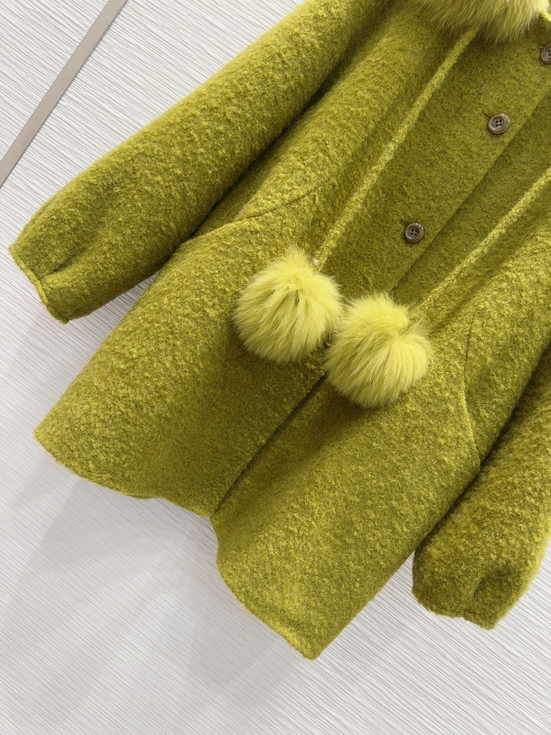 🛍️🛍️原单品质❤️渠道狠货❤️Max Mar*a👑双面羊毛大衣 高衣品的宝宝 100%羊毛+可拆卸狐狸