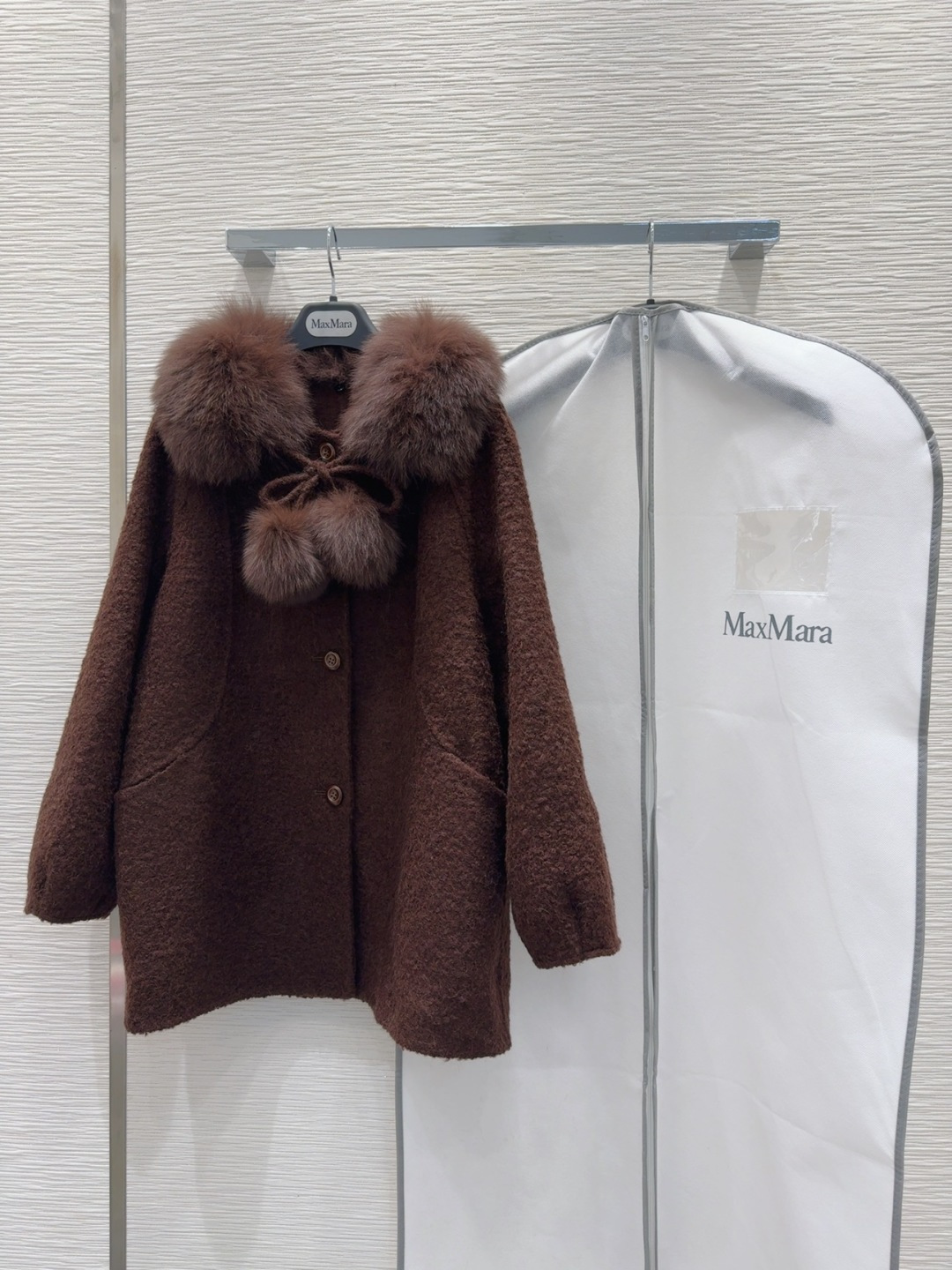 🛍️🛍️原单品质❤️渠道狠货❤️Max Mar*a👑双面羊毛大衣 高衣品的宝宝 100%羊毛+可拆卸狐狸