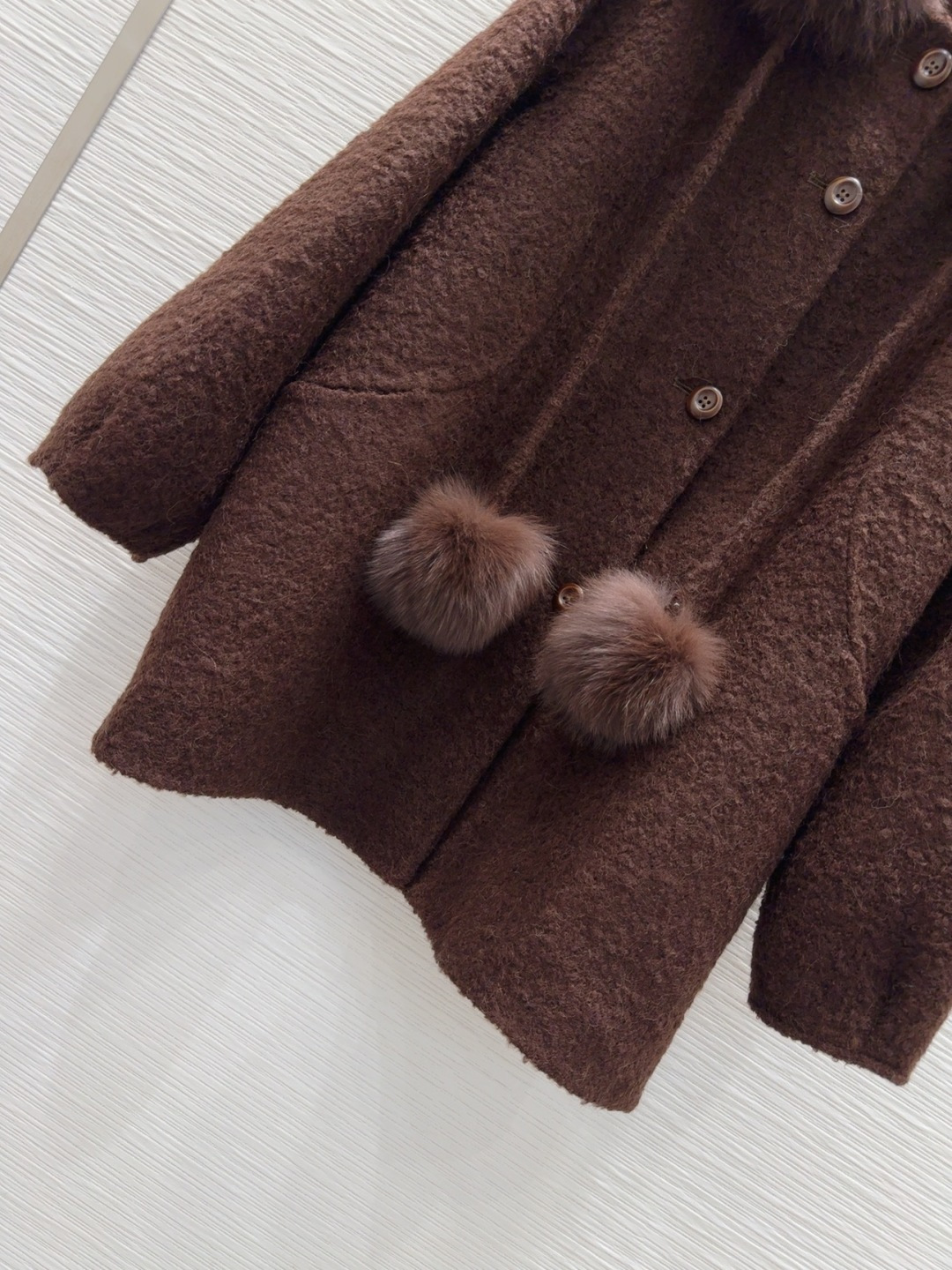 🛍️🛍️原单品质❤️渠道狠货❤️Max Mar*a👑双面羊毛大衣 高衣品的宝宝 100%羊毛+可拆卸狐狸