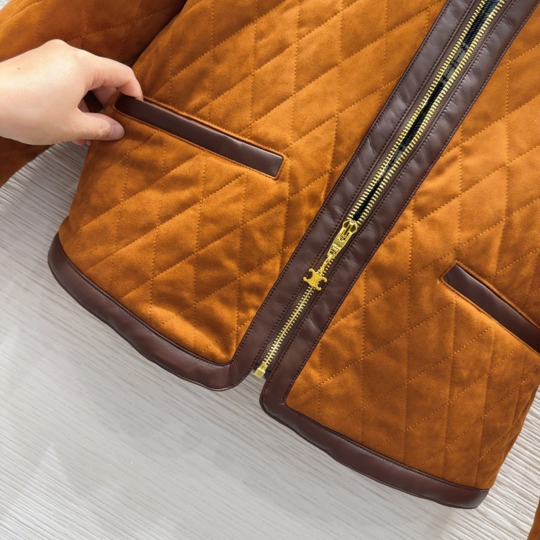 🛍️Celin*👑2025FW新款外套 30%羊毛 30%人丝 简洁大气 非常高级的进口质地 仔细看细节