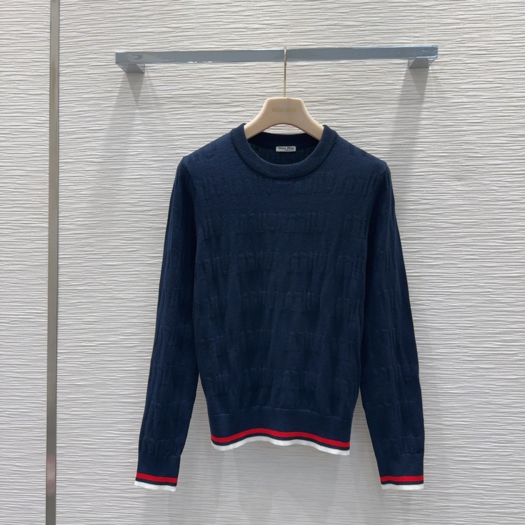 Pull Classique en Laine Vierge Miu Miu - Élégance et Confort pour Femme