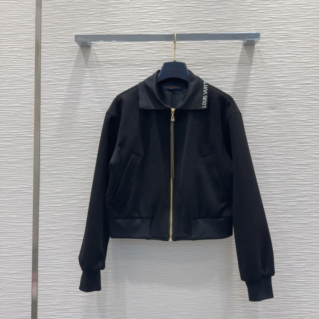 Louis Vuitton 2025FW Women's Fashionable Black Jacket - Chic & Stylish