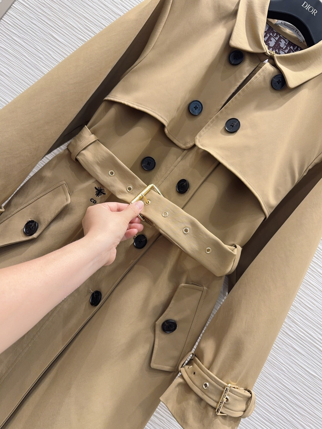 🛍️ Christian Dio* 👑2025FW新款风衣外套 英伦风气质 经典款设计 上身精致又干练得