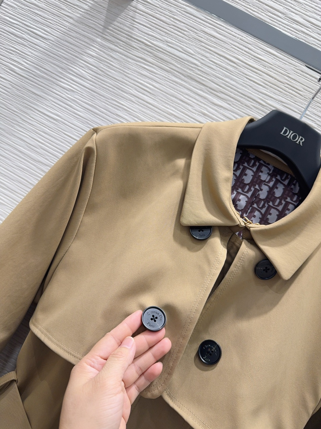 🛍️ Christian Dio* 👑2025FW新款风衣外套 英伦风气质 经典款设计 上身精致又干练得