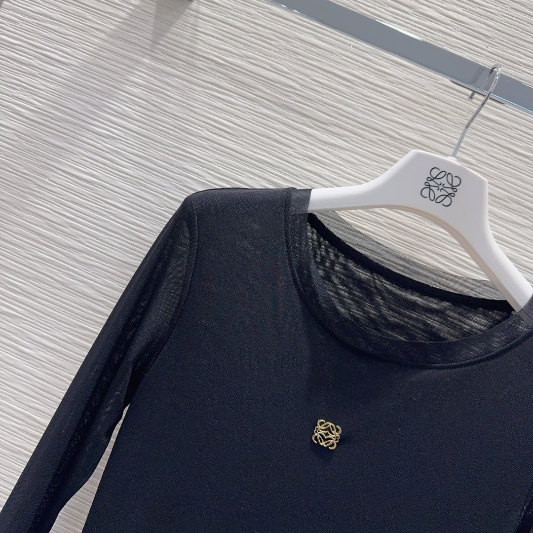 🛍️ Loe w*e 👑2025FW新款网纱打底衫 高级大气 柔软弹力很舒服 满满的穿搭高级感 半透视 
