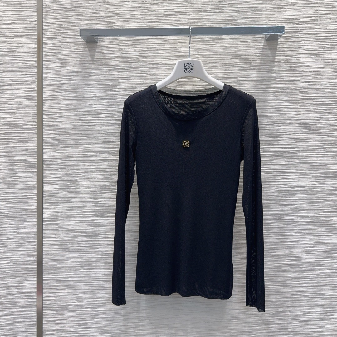 🛍️ Loe w*e 👑2025FW新款网纱打底衫 高级大气 柔软弹力很舒服 满满的穿搭高级感 半透视 