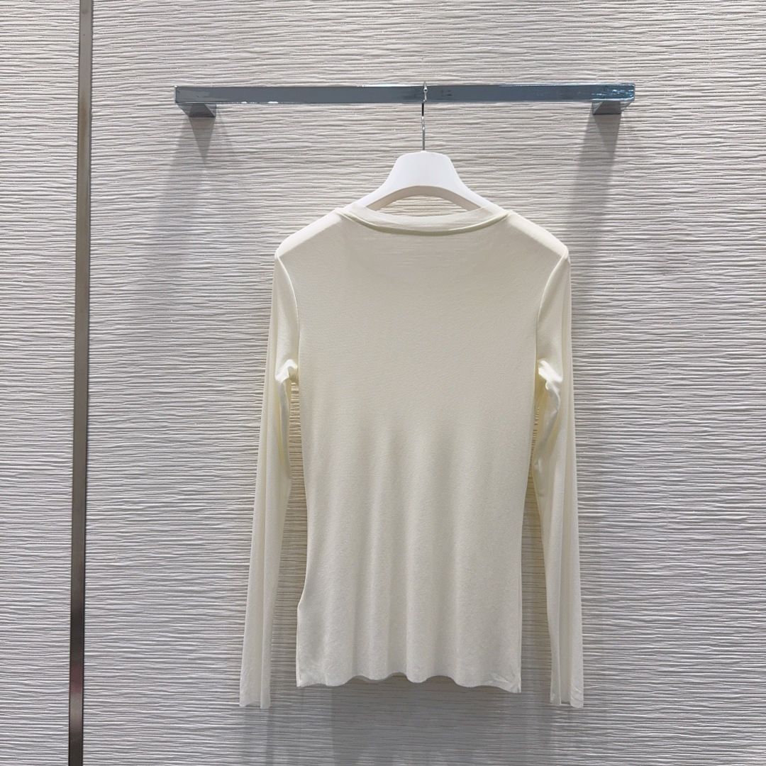 🛍️ Loe w*e 👑2025FW新款网纱打底衫 高级大气 柔软弹力很舒服 满满的穿搭高级感 半透视 