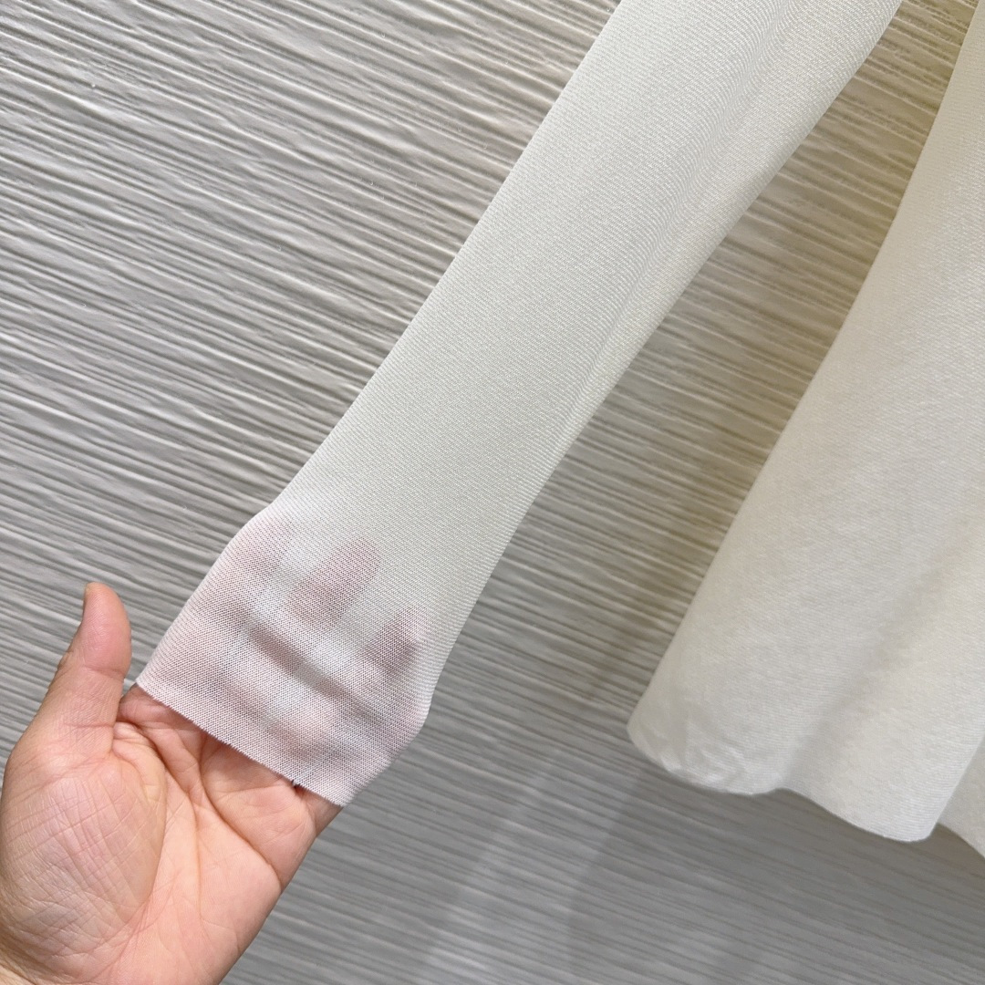 🛍️ Loe w*e 👑2025FW新款网纱打底衫 高级大气 柔软弹力很舒服 满满的穿搭高级感 半透视 