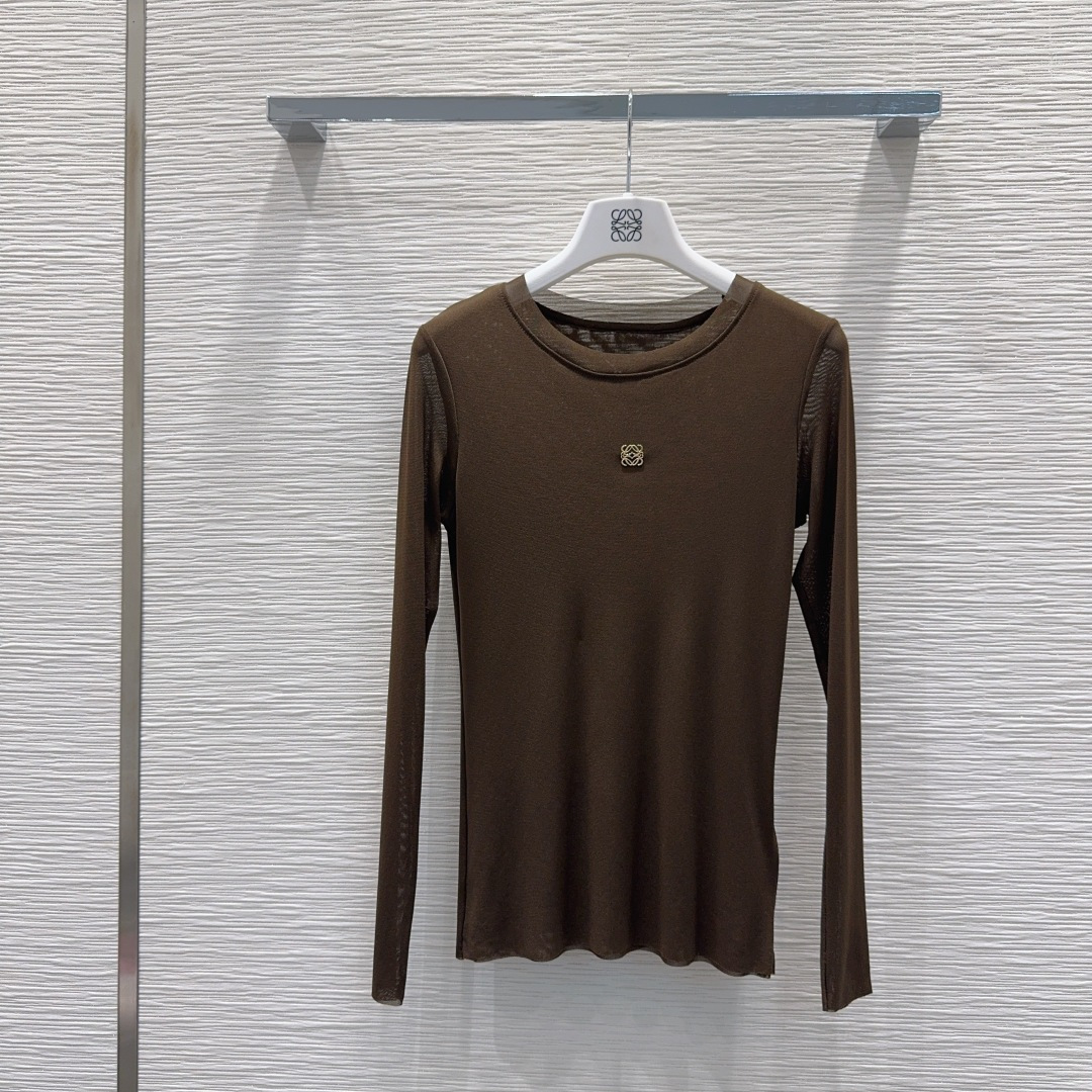 🛍️ Loe w*e 👑2025FW新款网纱打底衫 高级大气 柔软弹力很舒服 满满的穿搭高级感 半透视 