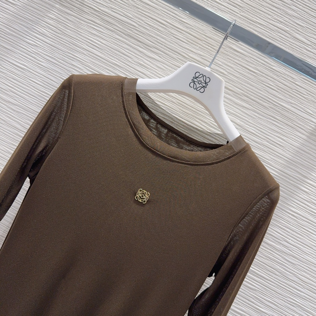 🛍️ Loe w*e 👑2025FW新款网纱打底衫 高级大气 柔软弹力很舒服 满满的穿搭高级感 半透视 