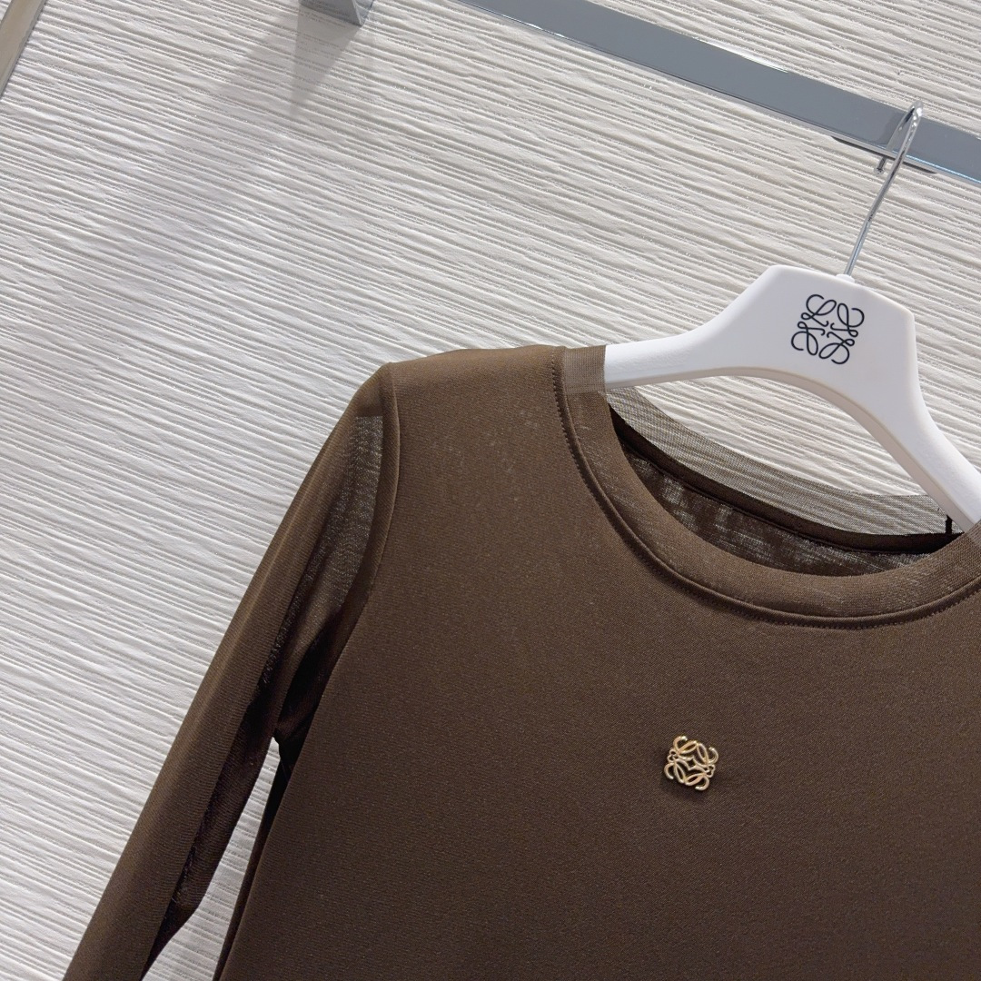 🛍️ Loe w*e 👑2025FW新款网纱打底衫 高级大气 柔软弹力很舒服 满满的穿搭高级感 半透视 