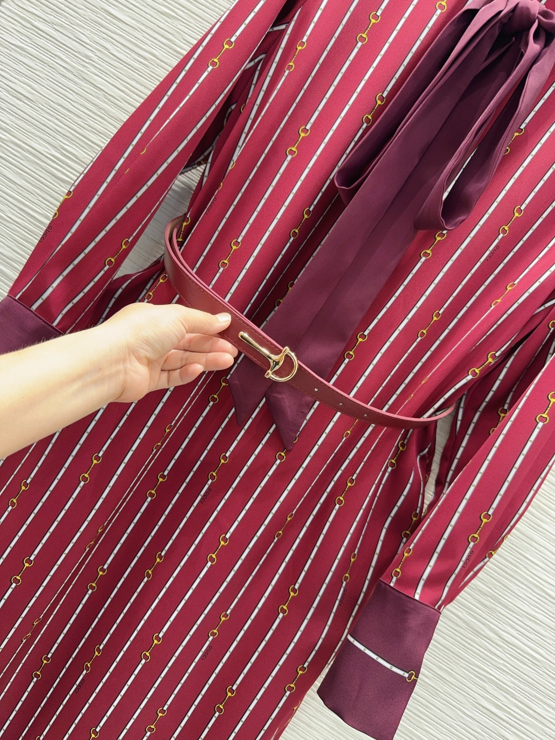 🛍️ Gucc* 👑2025FW爆款推荐连衣裙 渗透印花 经典又有型 各种都能完美驾驭～高级成衣做法，细