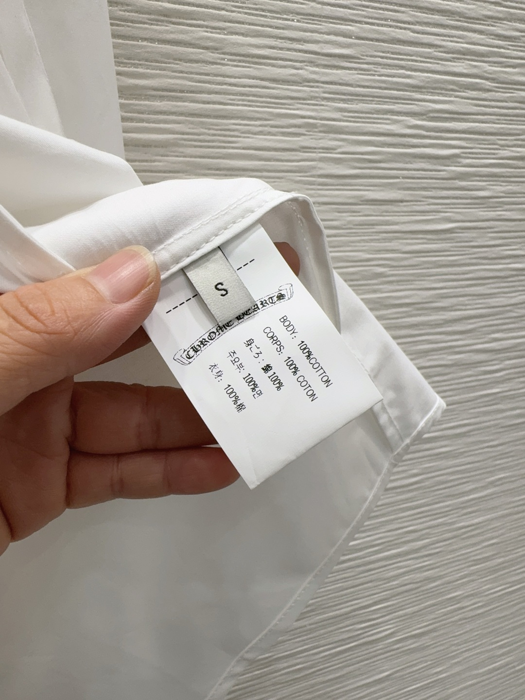 🛍️Chrome Heart*s👑2025FW新款 领带长袖衬衫 宽松百搭 纯棉面料 高端品质 白色SM