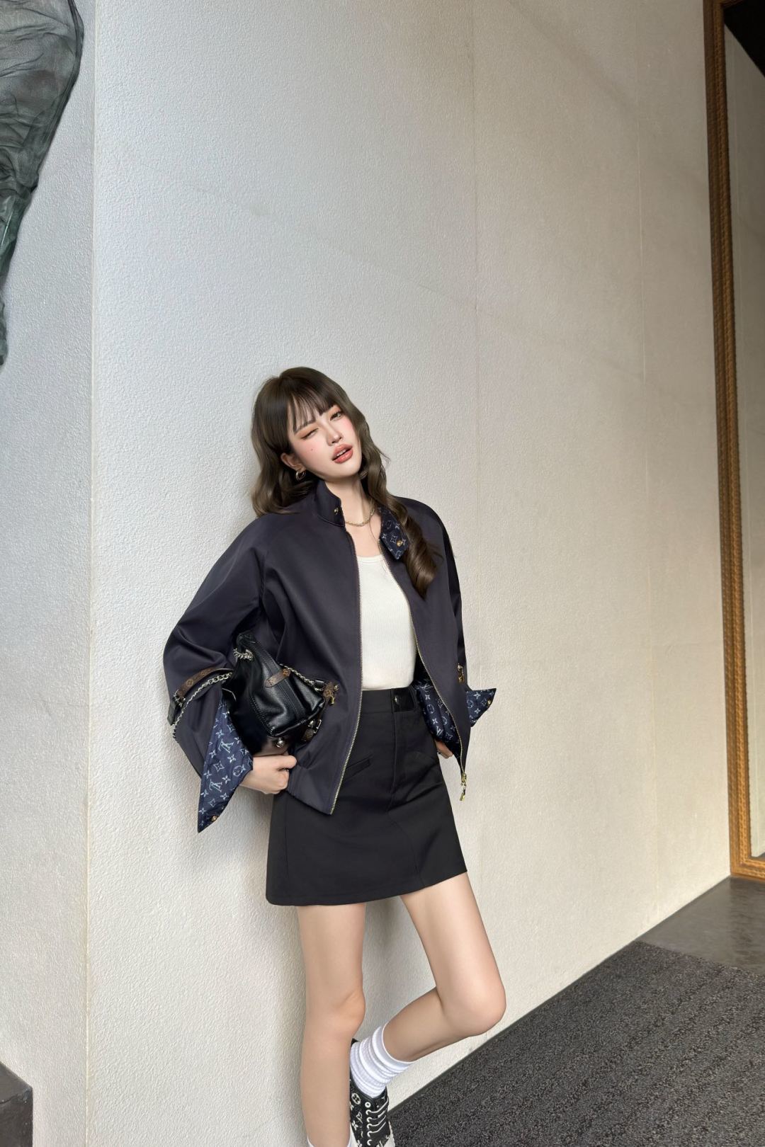 NO:536622,upper body picture, double-sided wear, alexander wang19860909上身图 双面穿,,alexander wang,Women's clothing