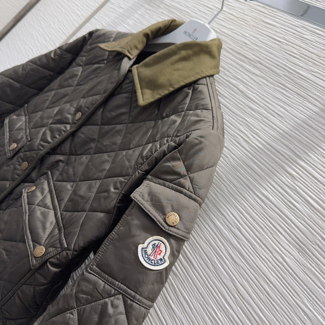 🛍️ Moncle* 👑2025FW新款棉服 整体保暖，效果拉满，休闲时尚，经典logo完美点缀，码数0