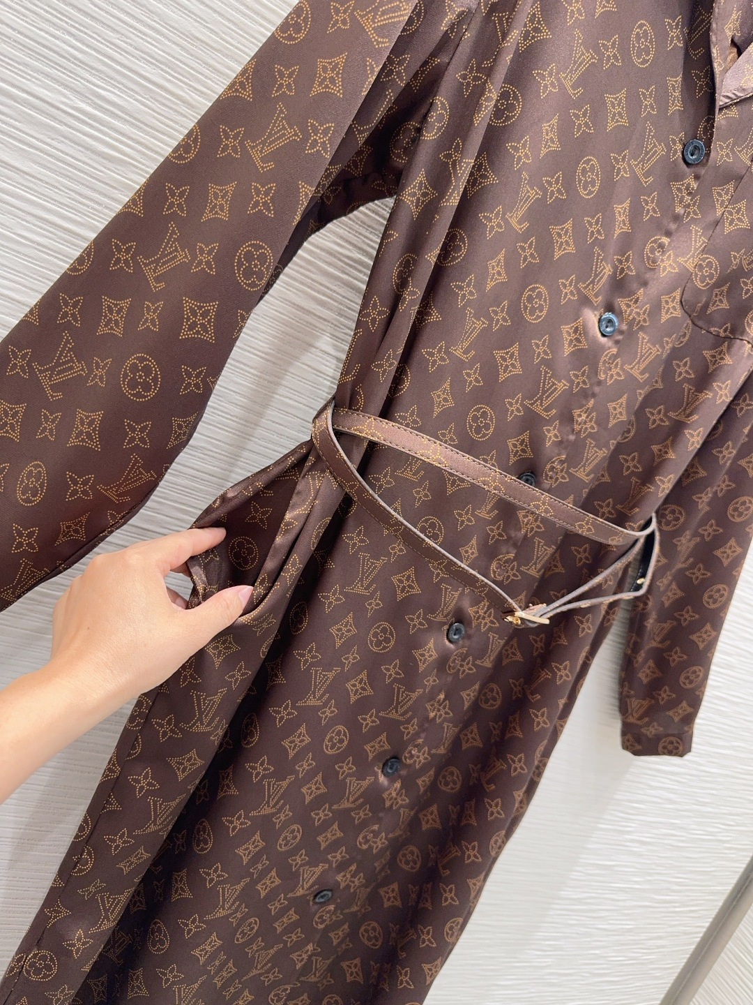 🛍️Louis Vuitto*👑2025FW最新时尚连衣裙 渗透印花 经典又有型 自带气场 面料质感很奈