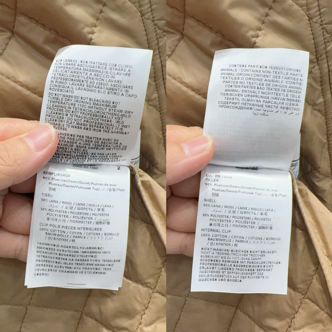 🛍️Moncle*👑 2025FW新款 经典格子 羊毛羽绒外套 设计感拉满 时髦低调气质又奢华高级！版型