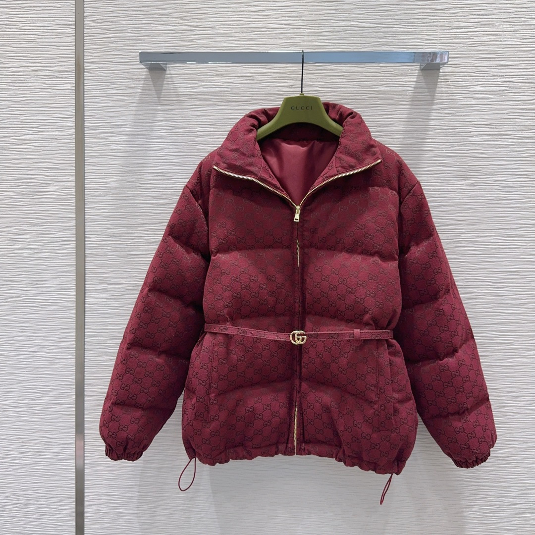 🛍️Gucc*👑2025FW新款羽绒服 限定系列 非常高级的进口高密度质地 提花面料 仔细看细节 最具特
