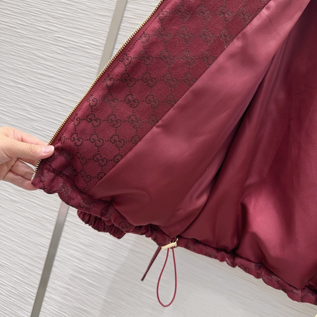 🛍️Gucc*👑2025FW新款羽绒服 限定系列 非常高级的进口高密度质地 提花面料 仔细看细节 最具特