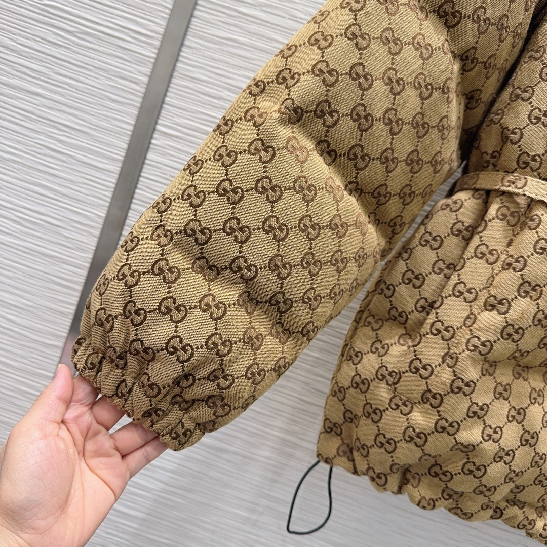 🛍️Gucc*👑2025FW新款羽绒服 限定系列 非常高级的进口高密度质地 提花面料 仔细看细节 最具特