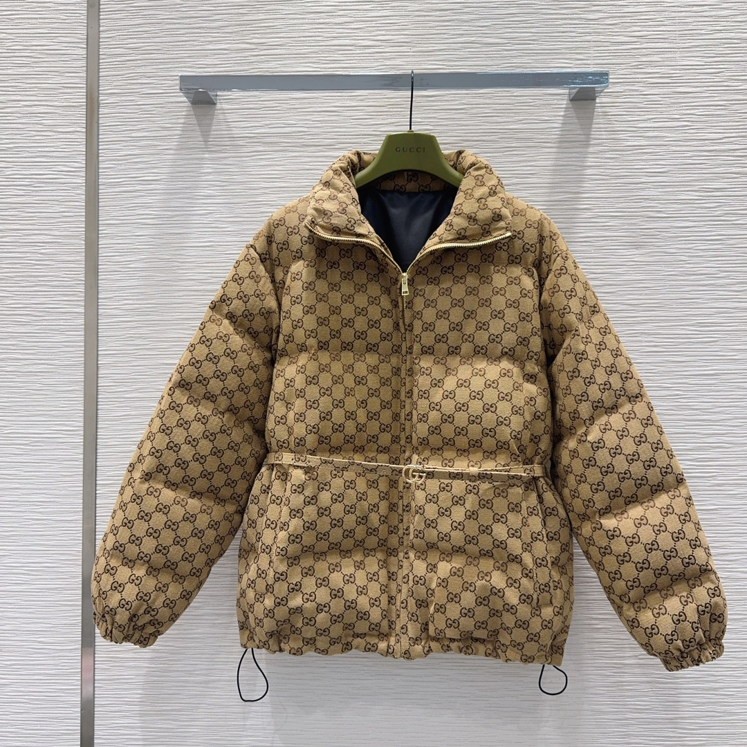 🛍️Gucc*👑2025FW新款羽绒服 限定系列 非常高级的进口高密度质地 提花面料 仔细看细节 最具特