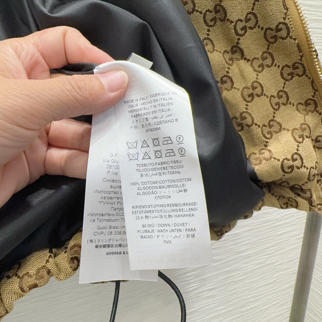 🛍️Gucc*👑2025FW新款羽绒服 限定系列 非常高级的进口高密度质地 提花面料 仔细看细节 最具特