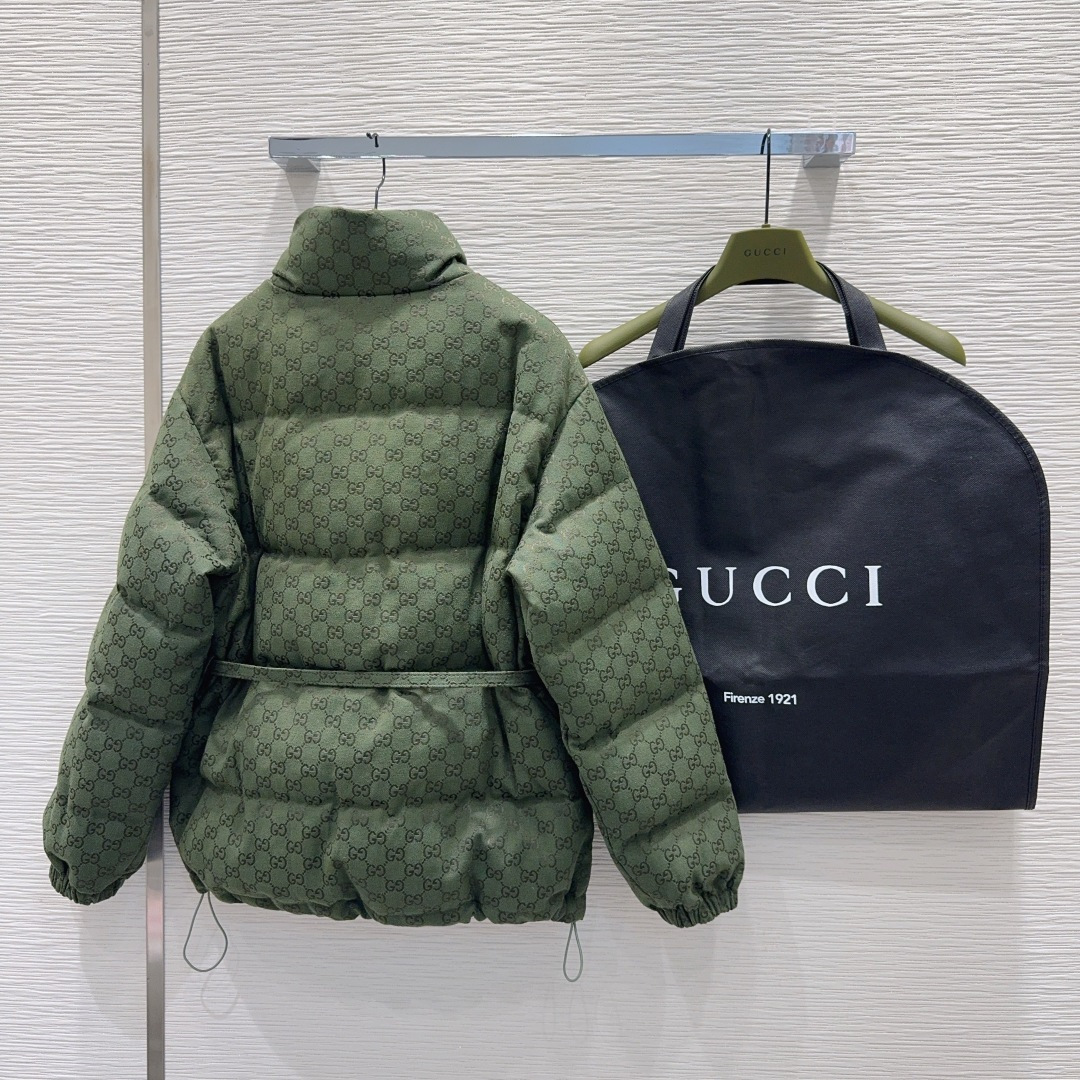 🛍️Gucc*👑2025FW新款羽绒服 限定系列 非常高级的进口高密度质地 提花面料 仔细看细节 最具特