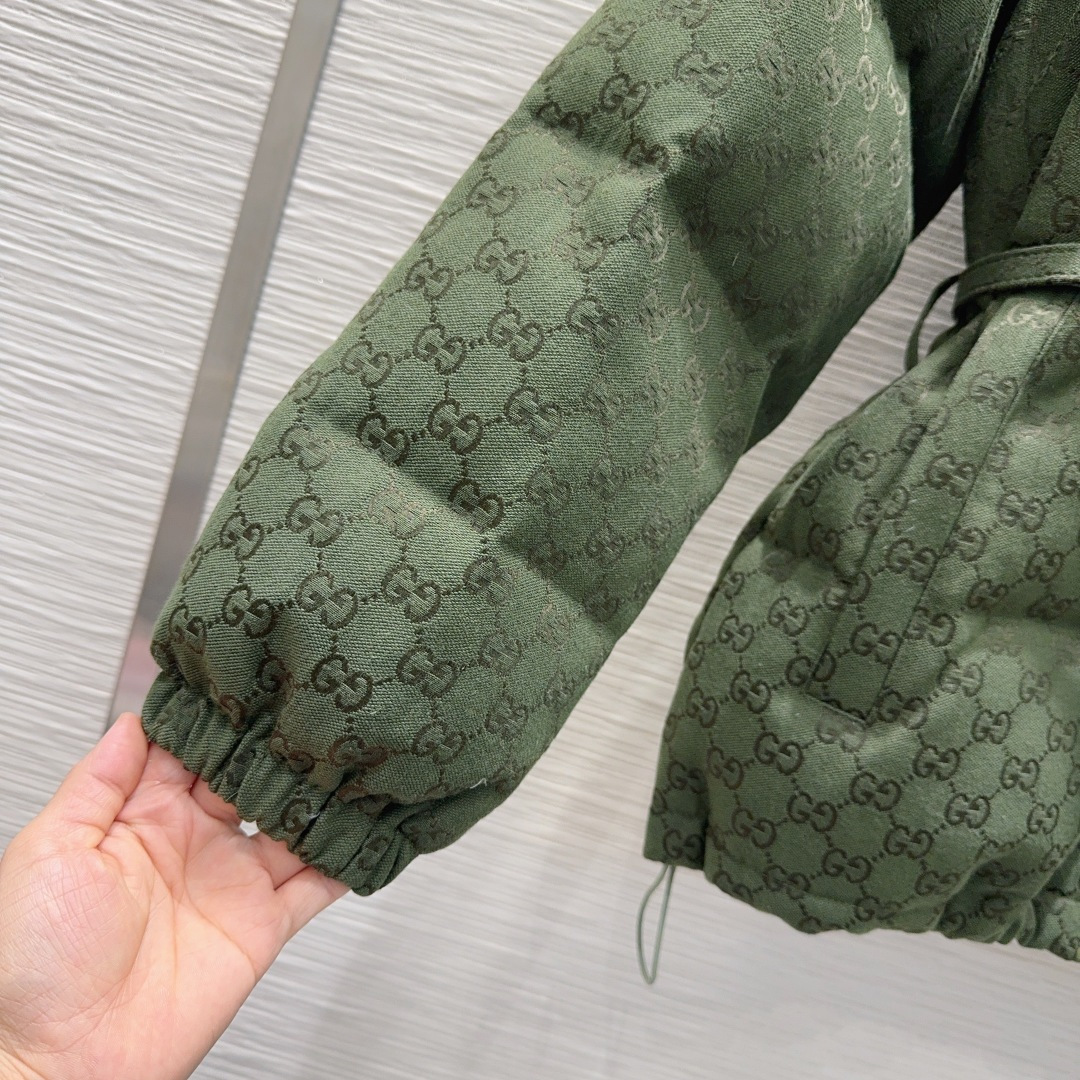 🛍️Gucc*👑2025FW新款羽绒服 限定系列 非常高级的进口高密度质地 提花面料 仔细看细节 最具特