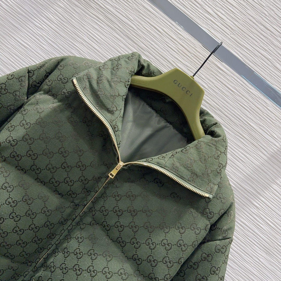 🛍️Gucc*👑2025FW新款羽绒服 限定系列 非常高级的进口高密度质地 提花面料 仔细看细节 最具特