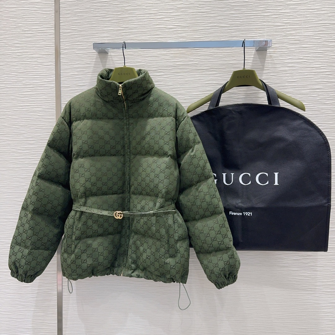 🛍️Gucc*👑2025FW新款羽绒服 限定系列 非常高级的进口高密度质地 提花面料 仔细看细节 最具特