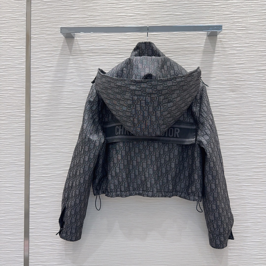 🛍️ Christian Dio* 👑2025FW新款夹棉短外套 印花面料 经典又有型 各种都能完美驾驭