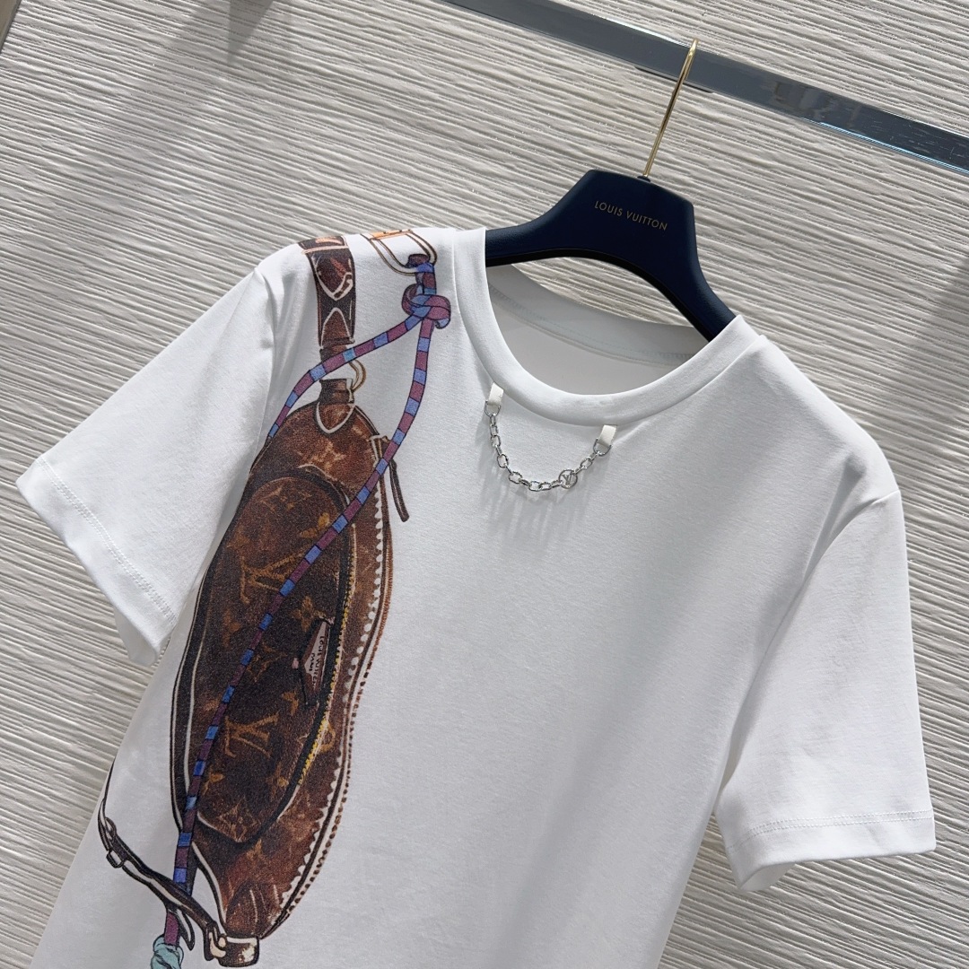 🛍️Louis Vuitto*👑2025FW新款T恤 密度很高手感超好 真的费劲心血的一款！！细节完美常