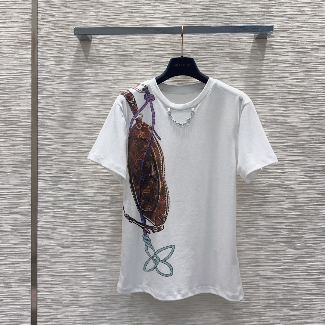 🛍️Louis Vuitto*👑2025FW新款T恤 密度很高手感超好 真的费劲心血的一款！！细节完美常
