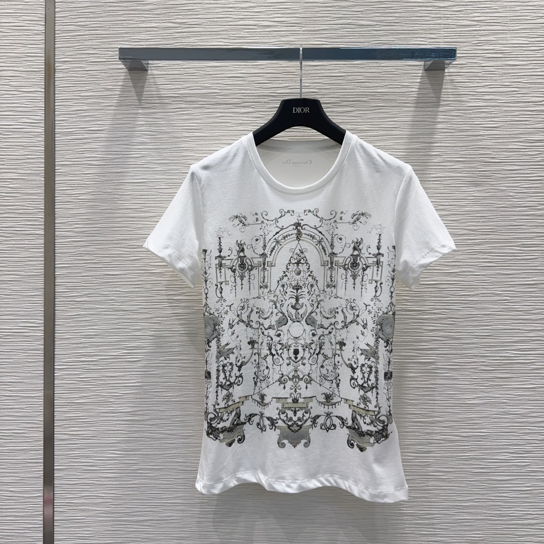 🛍️ Christian Dio* 👑2025FW新款T恤 密度很高手感超好 真的费劲心血的一款！！细节