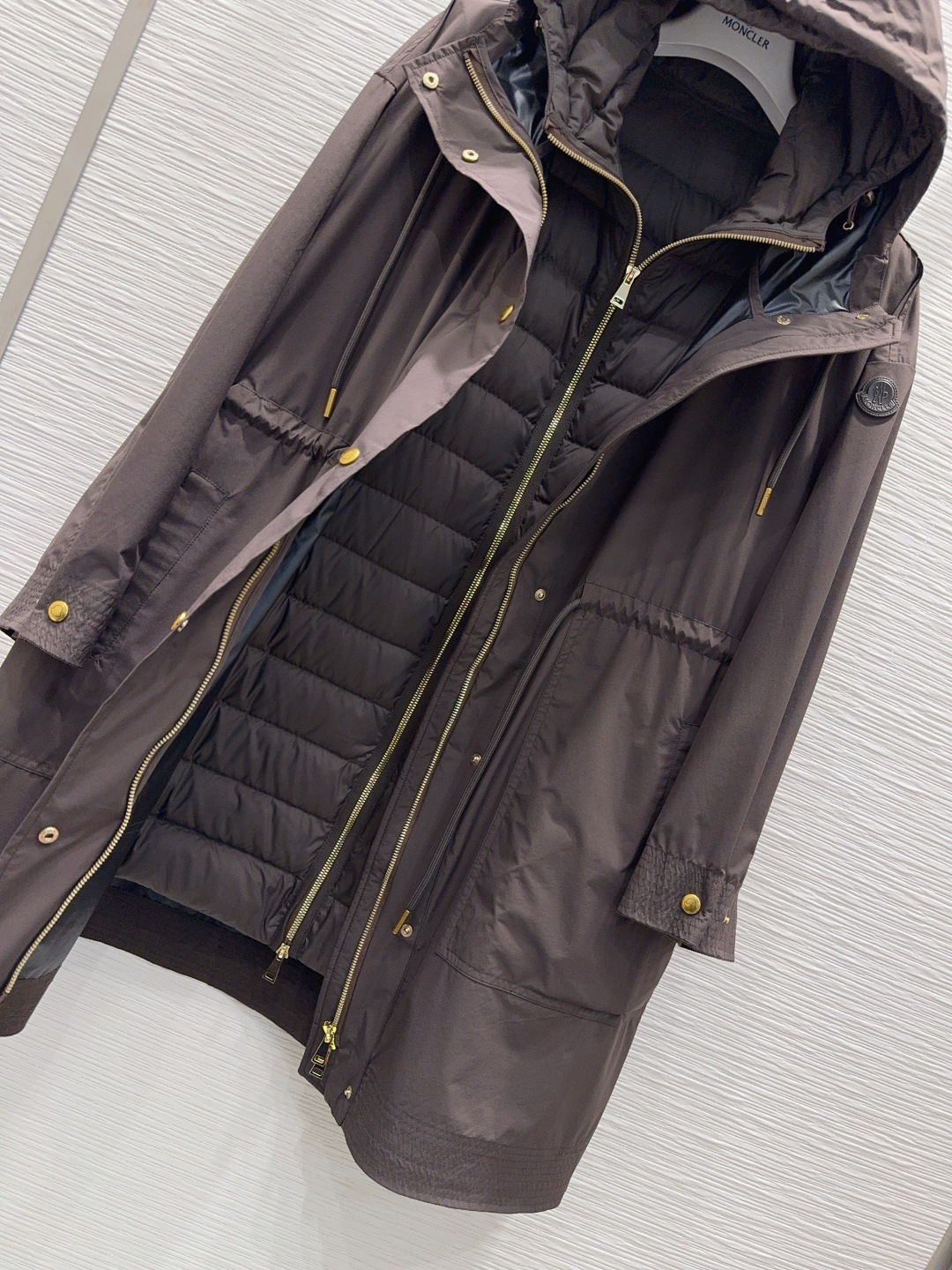 🛍️Moncle*👑2025FW新款（两件套风衣羽绒）90%白鹅绒 整体保暖效果拉满，独特设计款羽绒服 