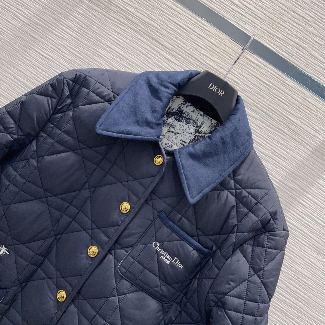 🛍️ Christian Dio* 👑2025FW新款棉服 整体保暖，效果拉满，休闲时尚，经典logo完